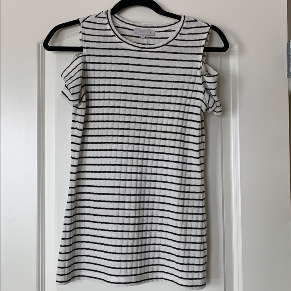 Striped Top - Open Shoulder - Small!